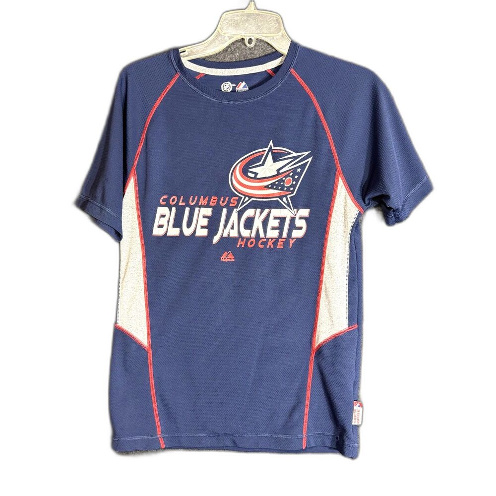Majestic Mens Size Small Columbus Blue Jackets Thermal Base Shirt NHL Hockey